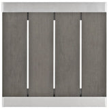 Marlow Outdoor Patio Aluminum Side Table in Silver Gray