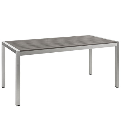 Shore Outdoor Patio Aluminum Dining Table by Furniture For America