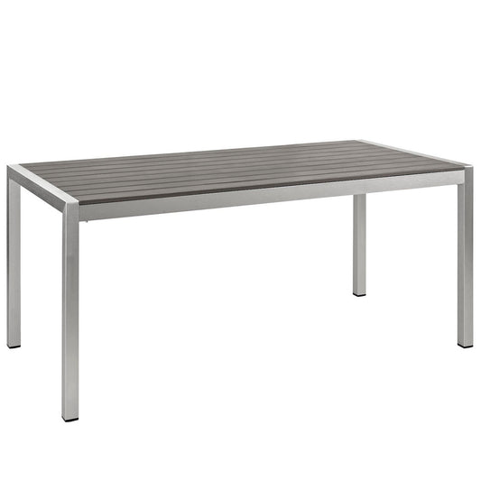 Shore Outdoor Patio Aluminum Dining Table by Furniture For America
