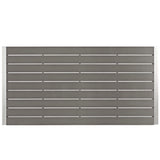 Marlow Outdoor Patio Aluminum Dining Table in Silver Gray