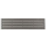Marlow Outdoor Patio Aluminum Bench in Silver Gray