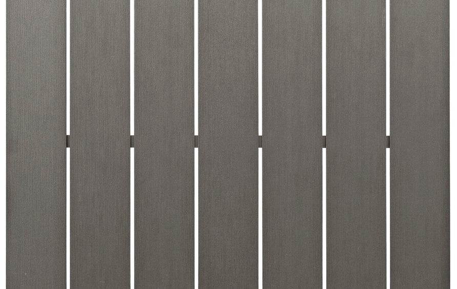 Marlow Outdoor Patio Aluminum Bar Table in Silver Gray