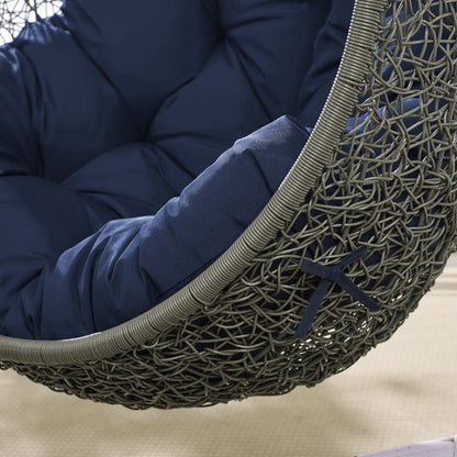 Hide Outdoor Patio Swing Chair With Stand by Furniture For America