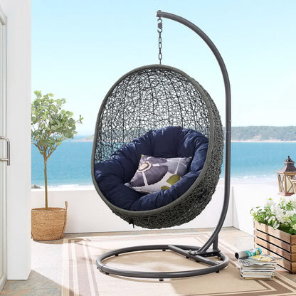 Hide Outdoor Patio Swing Chair With Stand by Furniture For America