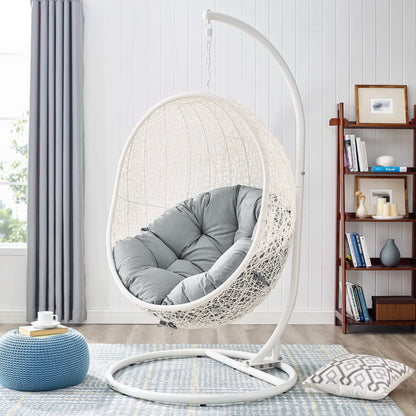 Hide Outdoor Patio Swing Chair With Stand by Furniture For America