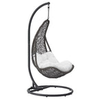 Abate Wicker Rattan Outdoor Patio Swing Chair by Furniture For America