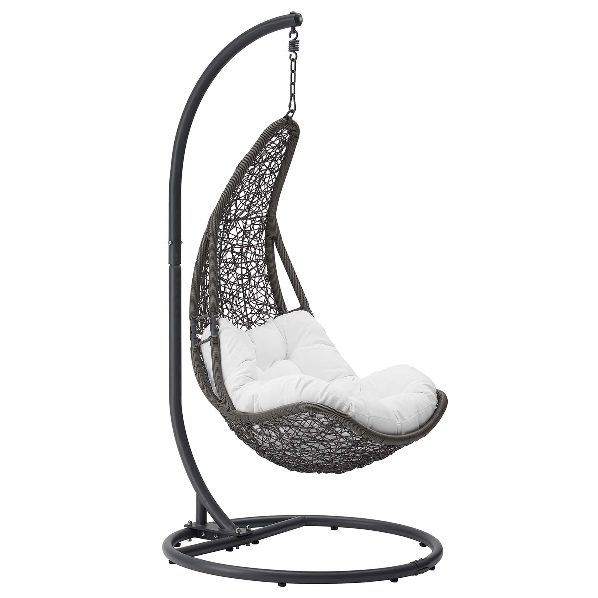 Abate Wicker Rattan Outdoor Patio Swing Chair by Furniture For America