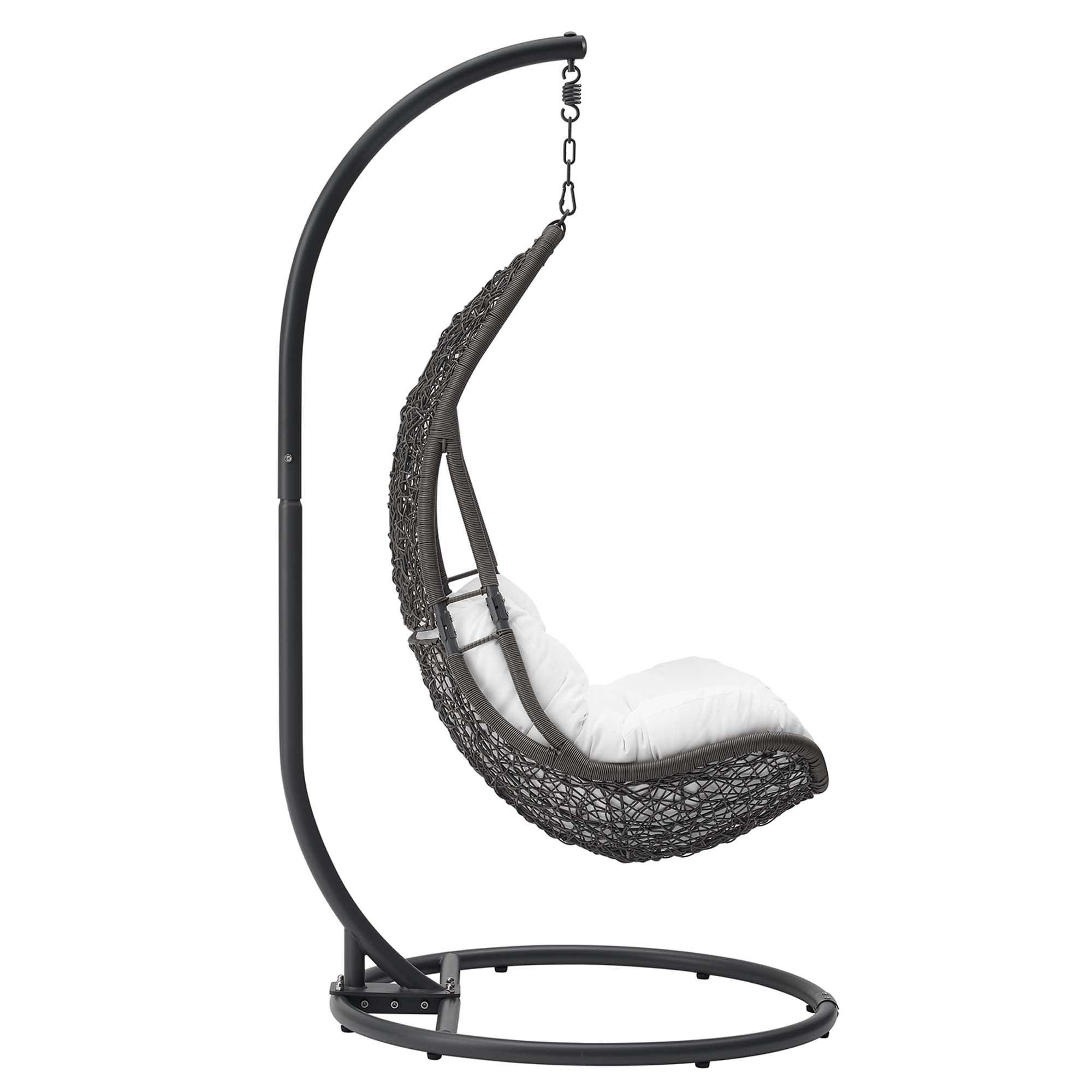Abate Wicker Rattan Outdoor Patio Swing Chair by Furniture For America