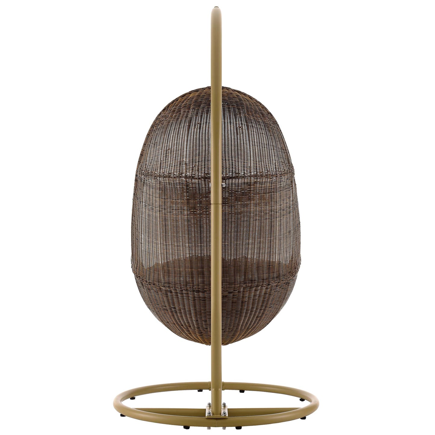 Bean Outdoor Patio Wood Swing Chair With Stand by Furniture For America