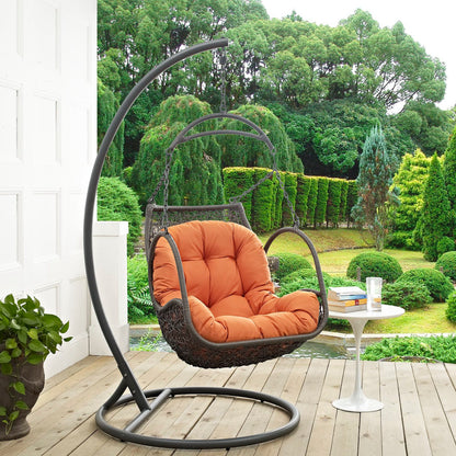 Arbor Outdoor Patio Wood Swing Chair by Furniture For America