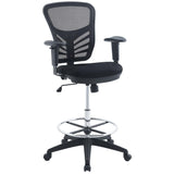 Raffia Drafting Chair in Black