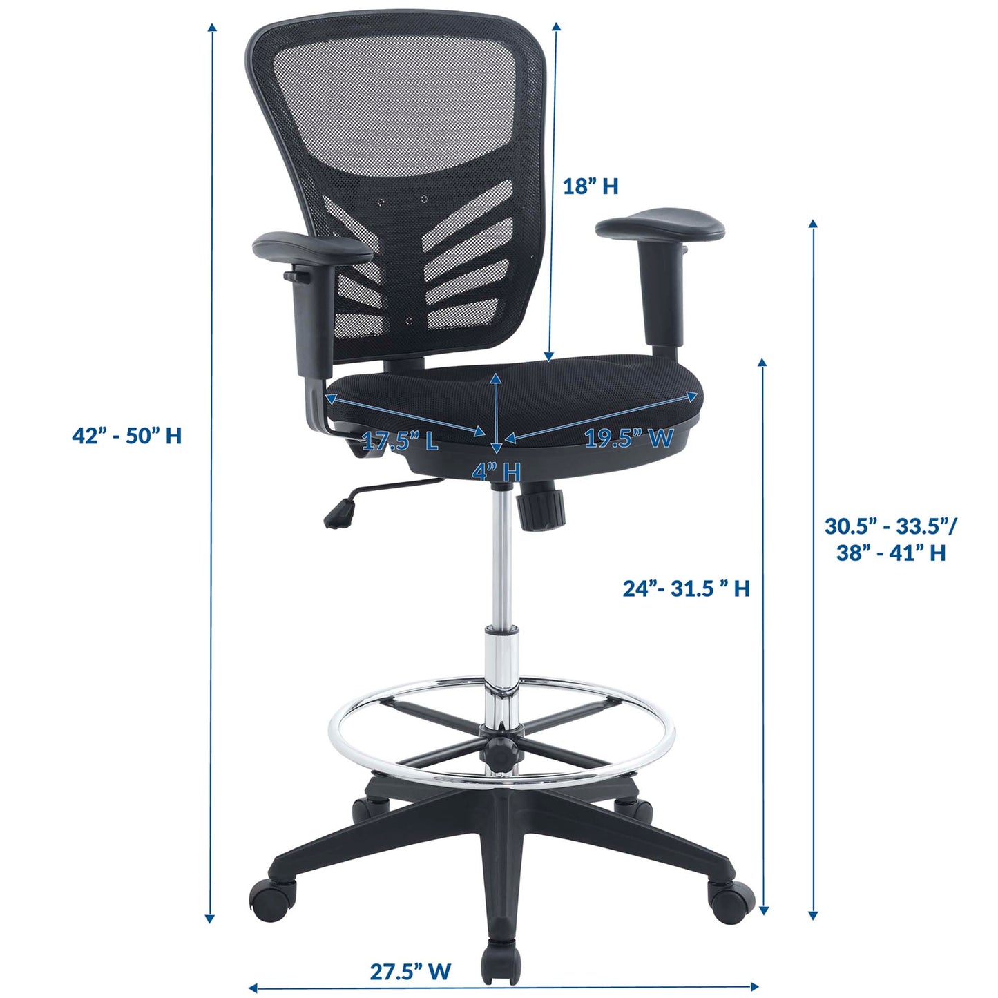 Articulate Drafting Chair by Furniture for America