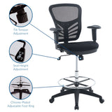 Raffia Drafting Chair in Black