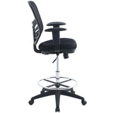 Raffia Drafting Chair in Black