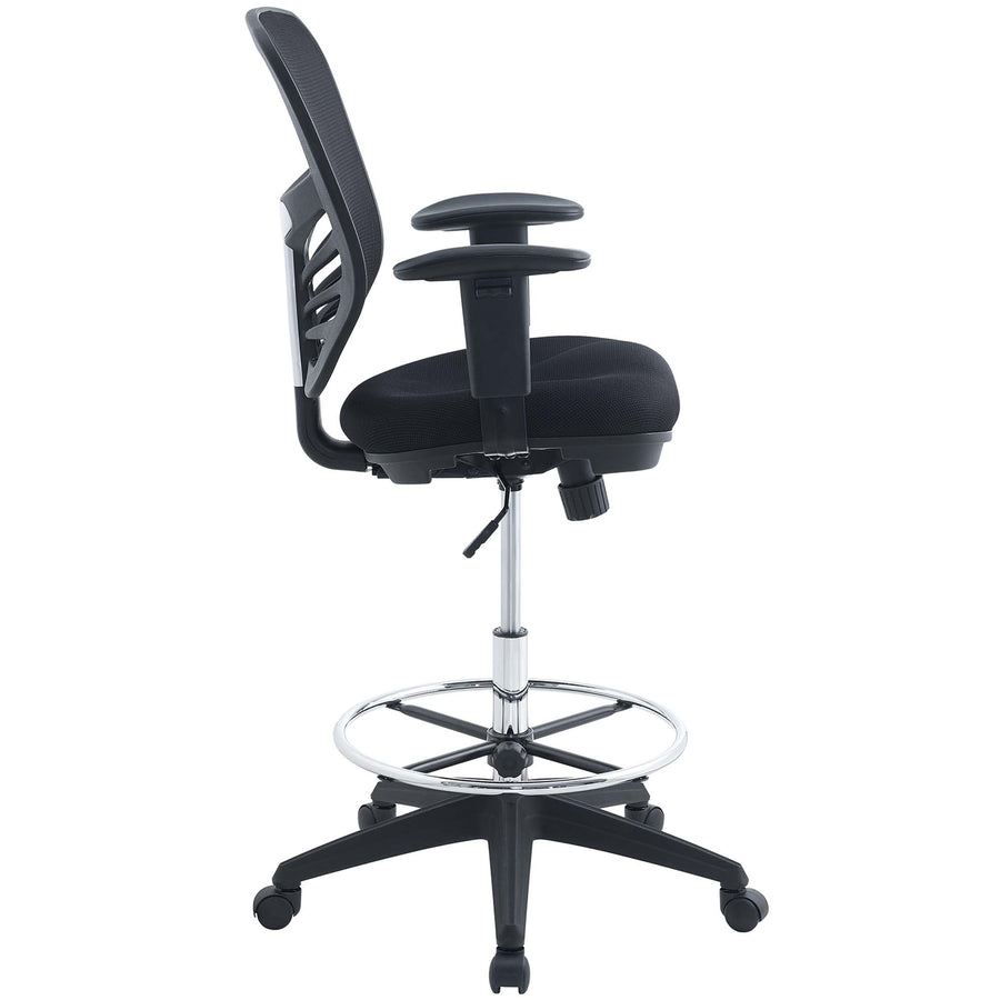 Raffia Drafting Chair in Black