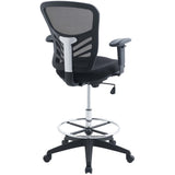 Raffia Drafting Chair in Black