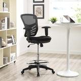 Raffia Drafting Chair in Black
