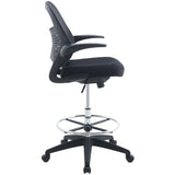 Randers Drafting Chair in Black