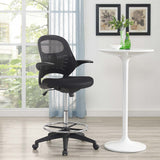 Randers Drafting Chair in Black