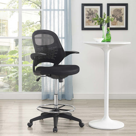 Stealth Drafting Chair in Black