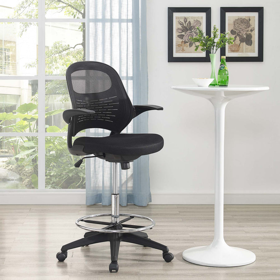 Randers Drafting Chair in Black