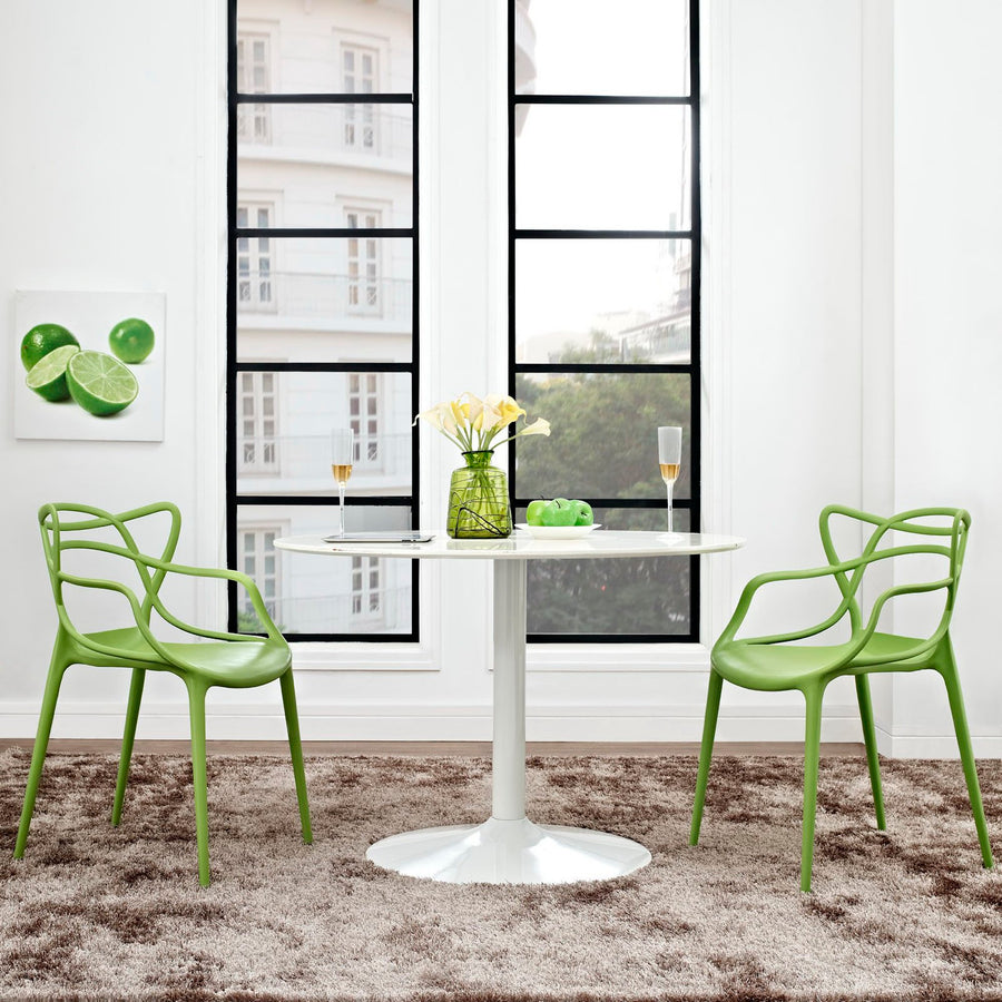 York Dining Set Set of 2 in Green