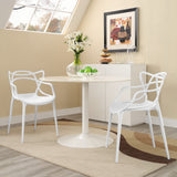 York Dining Set Set of 2 in White