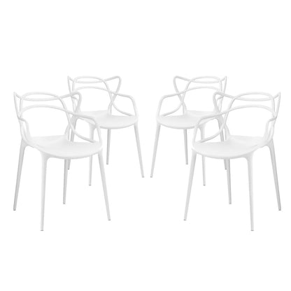 Entangled Dining Set Set of 4 by Furniture For America