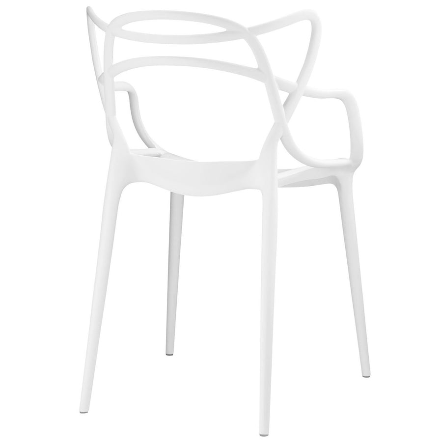 York Dining Set Set of 4 in White