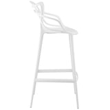 York Bar Stool Set of 4 in White