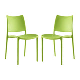 Cedarwood Dining Side Chair Set of 2 in Green
