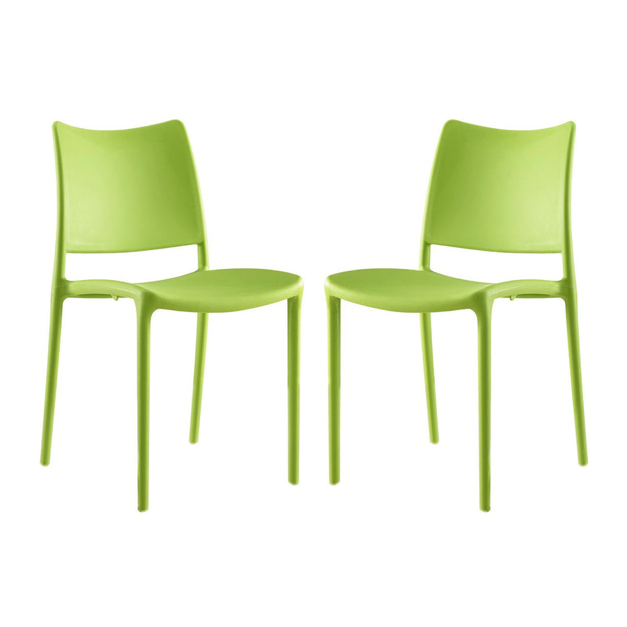 Cedarwood Dining Side Chair Set of 2 in Green