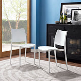 Cedarwood Dining Side Chair Set of 2 in White