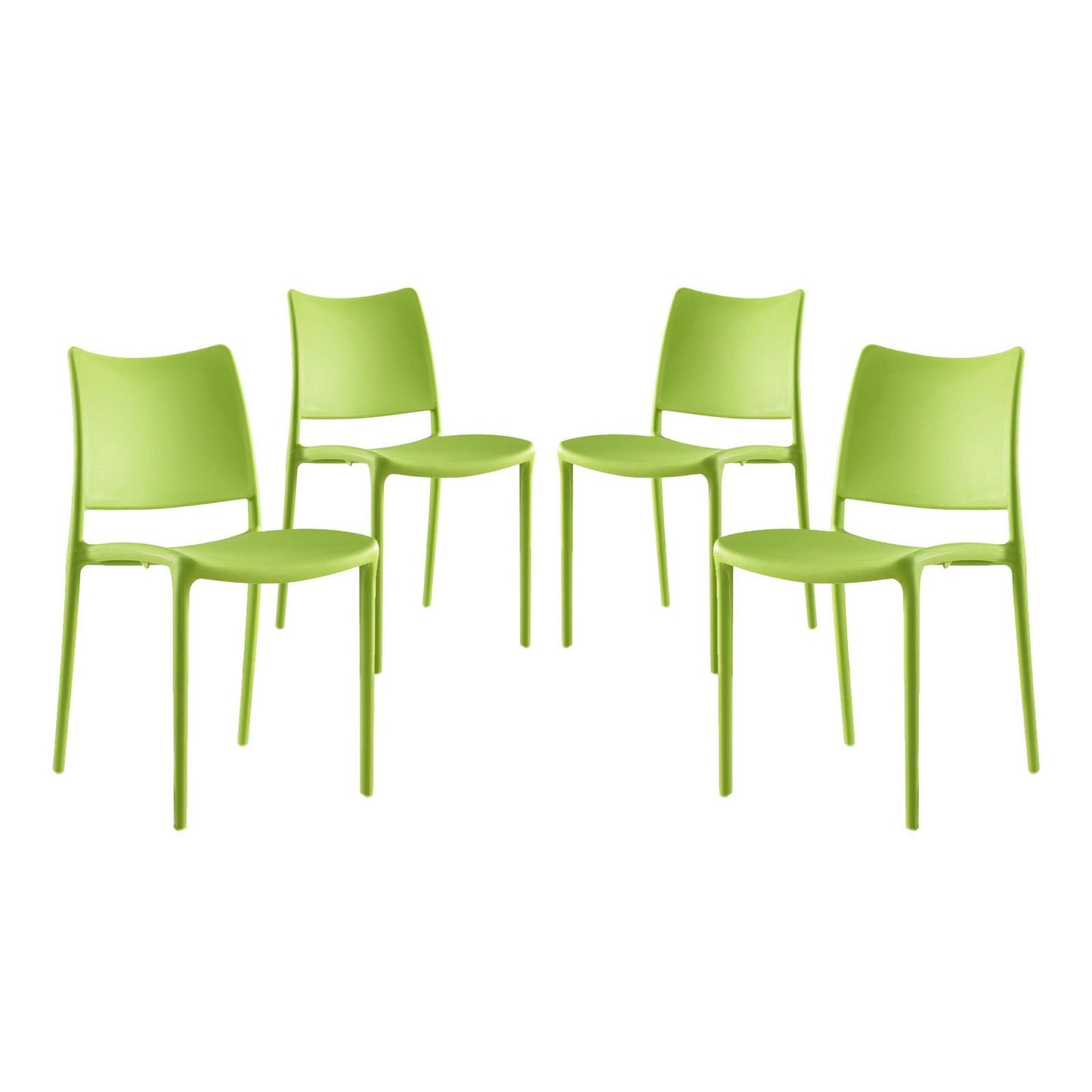 Cedarwood Dining Side Chair Set of 4 in Green