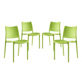 Cedarwood Dining Side Chair Set of 4 in Green
