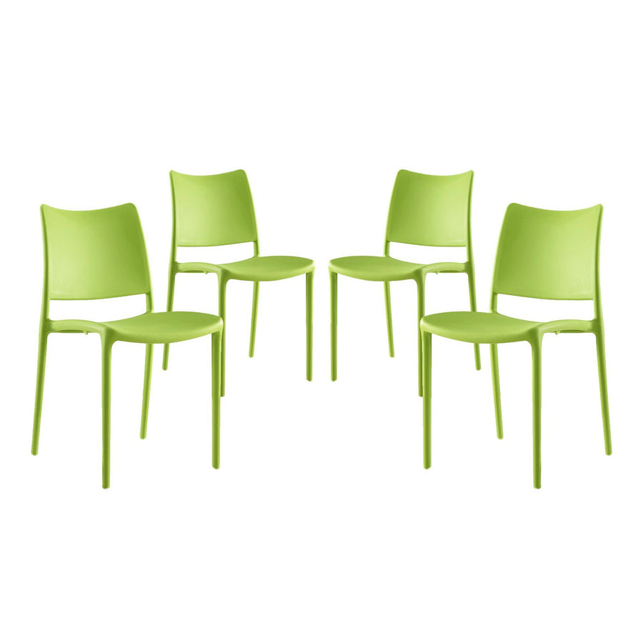 Cedarwood Dining Side Chair Set of 4 in Green