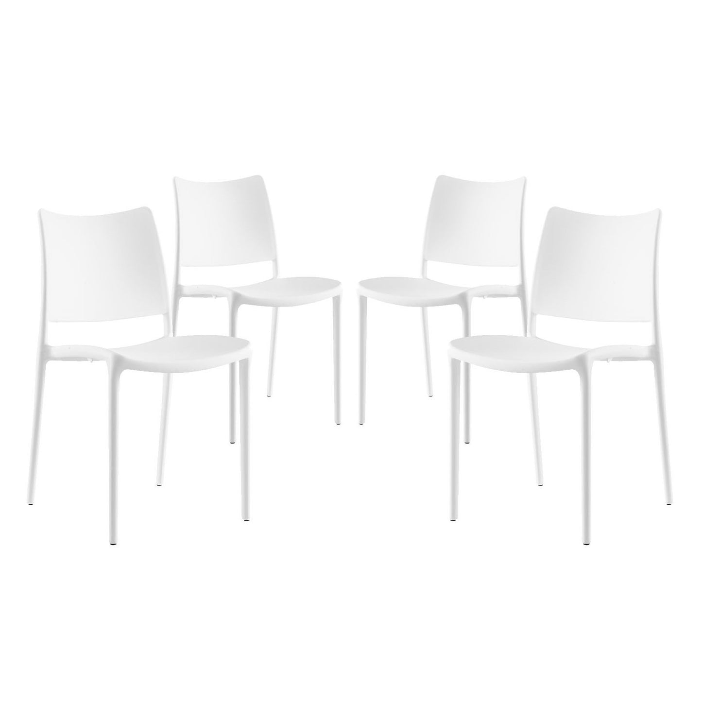 Cedarwood Dining Side Chair Set of 4 in White