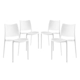 Cedarwood Dining Side Chair Set of 4 in White