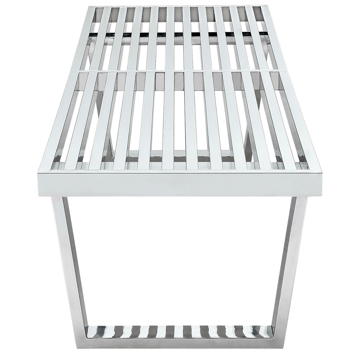 Sauna 5' Stainless Steel Bench by Furniture For America