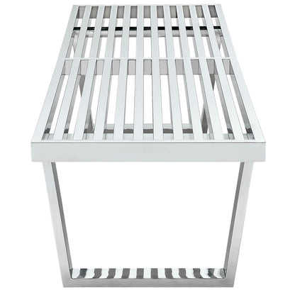Sauna 5' Stainless Steel Bench by Furniture For America
