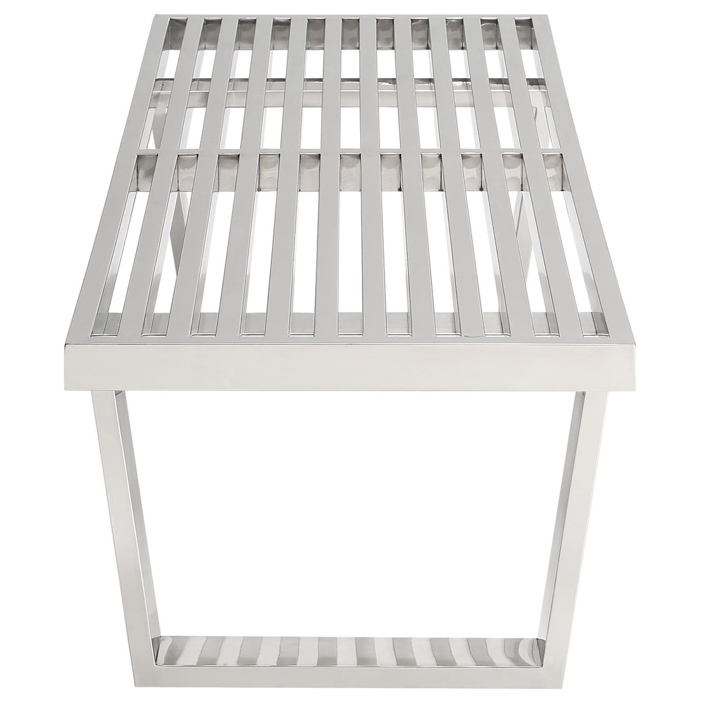 Sauna 4' Stainless Steel Bench by Furniture For America
