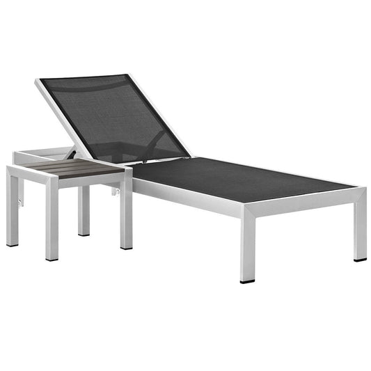Shore 2 Piece Outdoor Patio Aluminum Set by Furniture For America