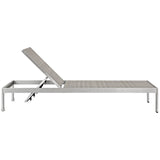 Marlow 2 Piece Outdoor Patio Set in Silver Gray