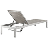 Marlow 2 Piece Outdoor Patio Set in Silver Gray