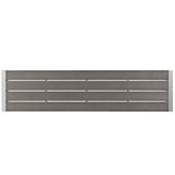 Marlow 3 Piece Outdoor Patio Aluminum Dining Set in Silver Gray