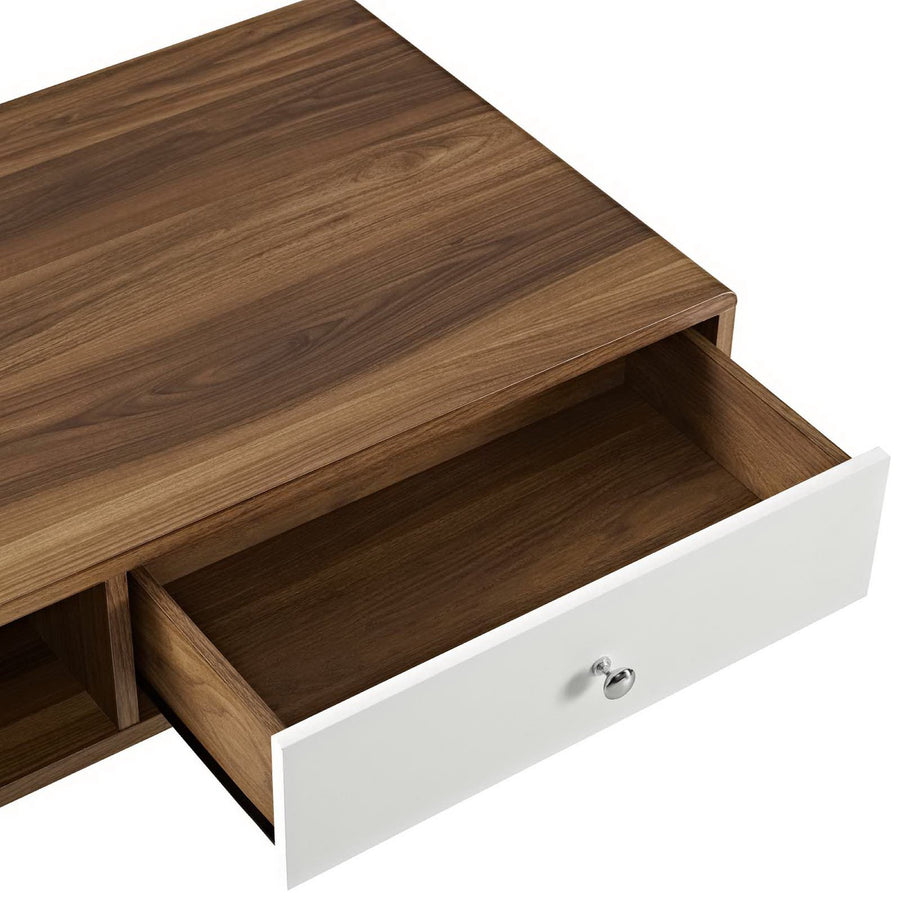 Emery Coffee Table in Walnut White