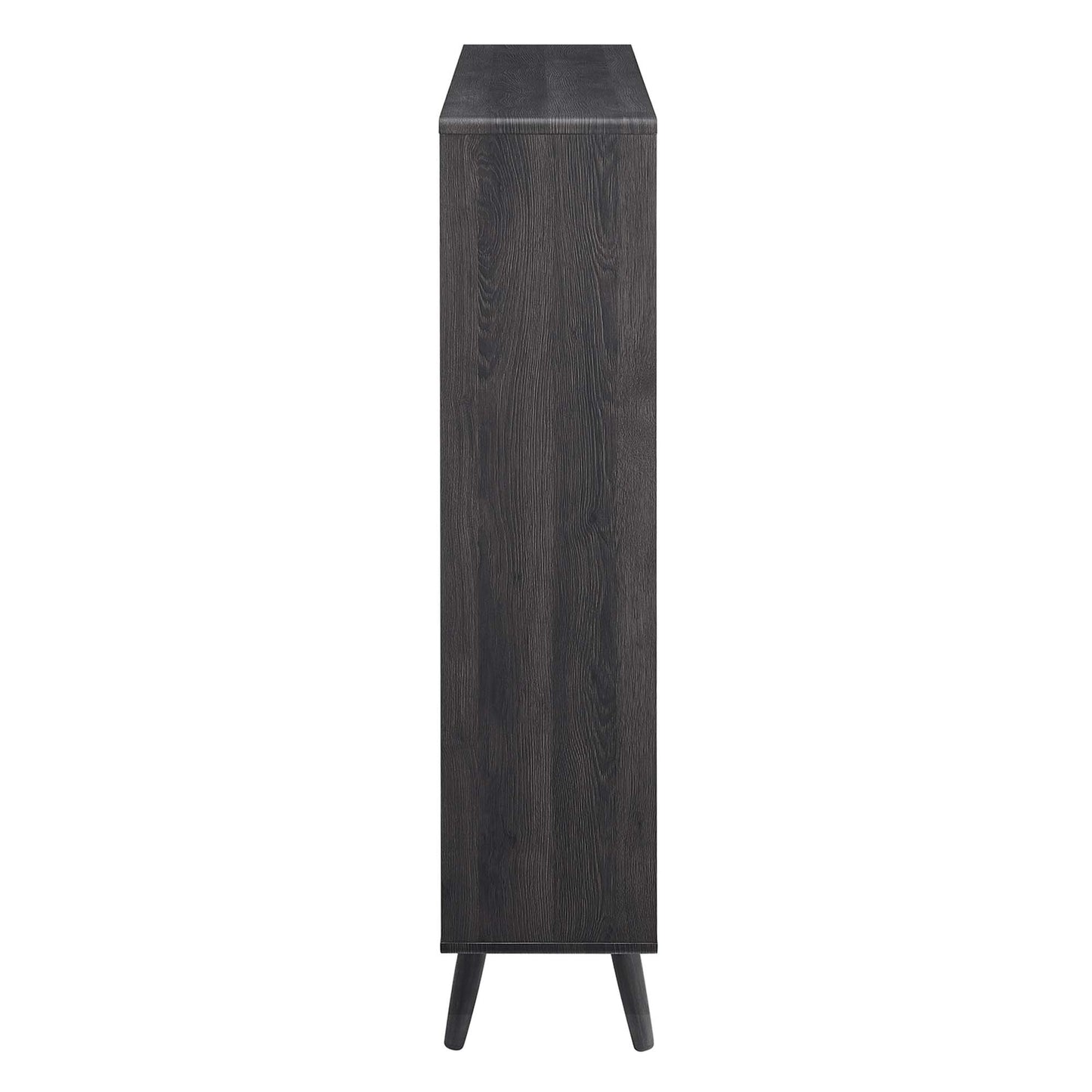 Transmit 7 Shelf Wood Grain Bookcase by Furniture For America