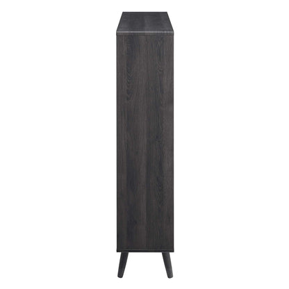Transmit 7 Shelf Wood Grain Bookcase by Furniture For America
