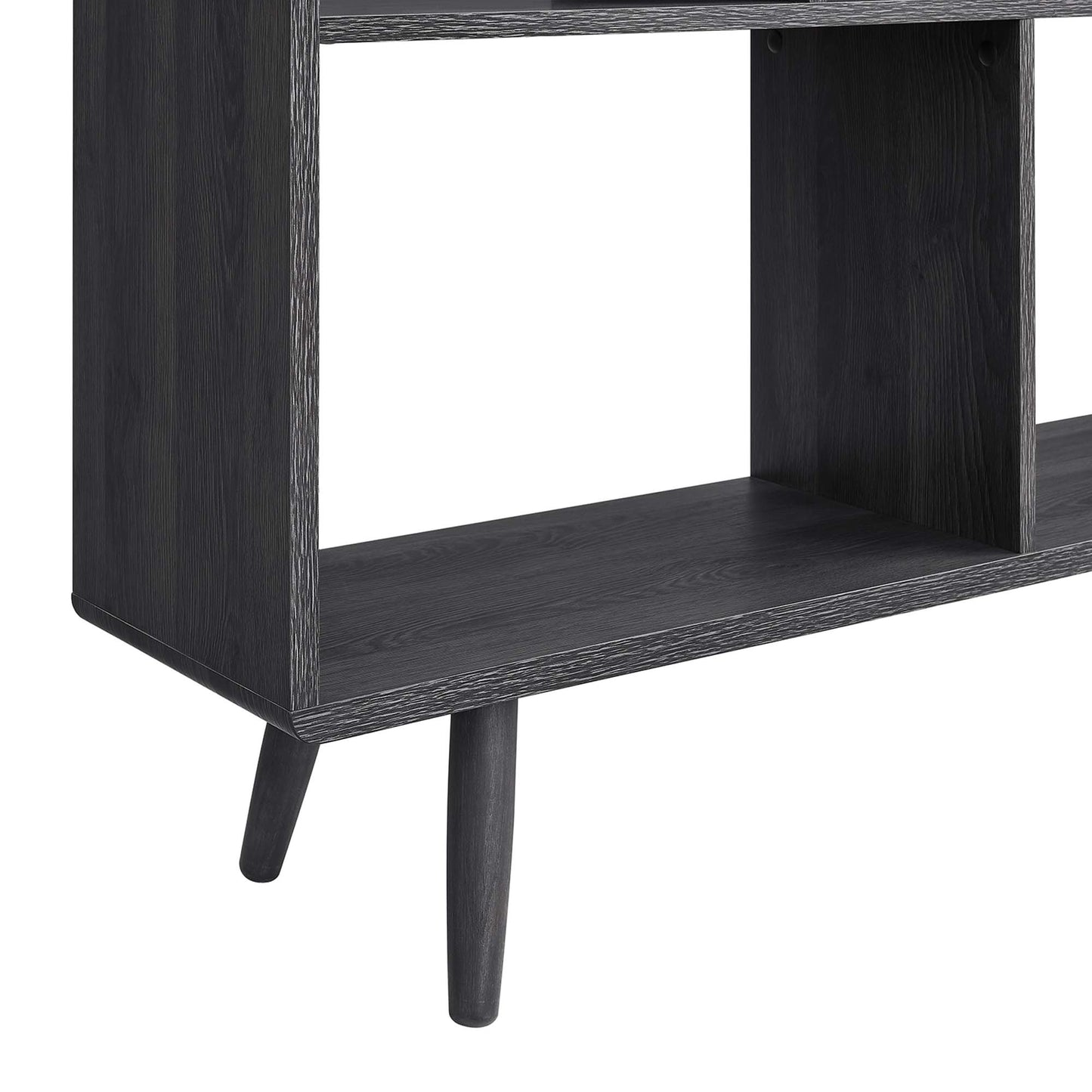 Transmit 7 Shelf Wood Grain Bookcase by Furniture For America