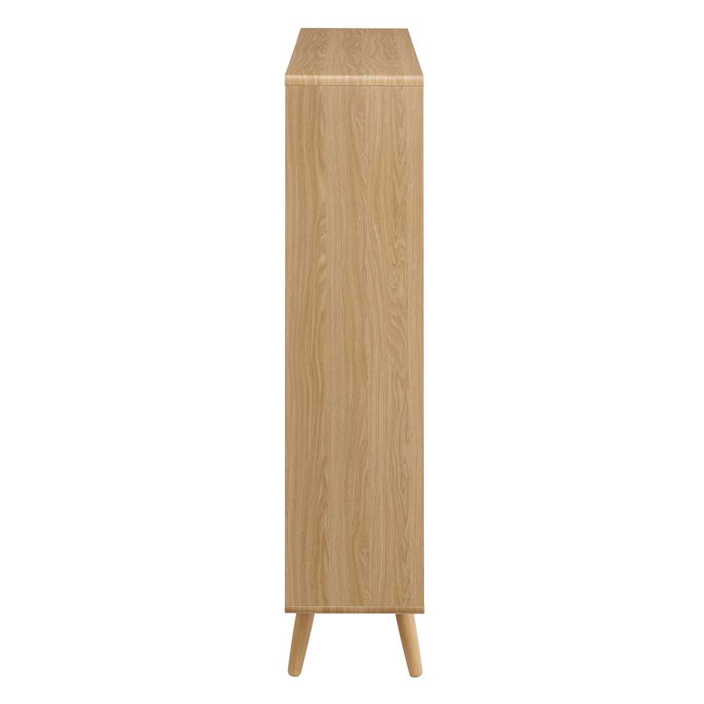 Transmit 7 Shelf Wood Grain Bookcase by Furniture For America